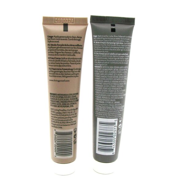 Living Proof Set No Frizz Smooth Styling Cream and Perfect Hair Day Shampoo 1 oz - Picture 2 of 6